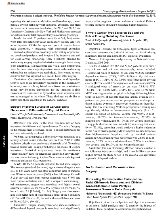 (PDF) Facial plastic and reconstructive surgery