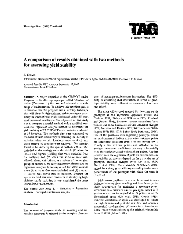 (PDF) A comparison of results obtained with two methods for assessing ...