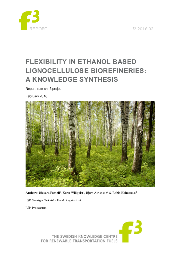 (PDF) Flexibility in Ethanol Based Lignocellulose Biorefineries: A ...