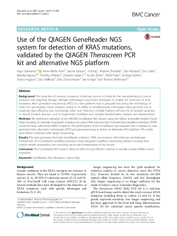Qiagen Kras Test _ FDA Clears Qiagen KRAS Test as CDx for Erbitux – OYEF