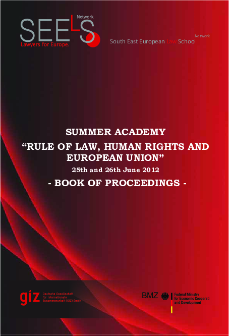 (PDF) SUMMER ACADEMY "RULE OF LAW, HUMAN RIGHTS AND EUROPEAN UNION"