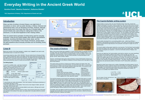 (PDF) 'Everyday Writing in the Ancient Greek World', a public ...