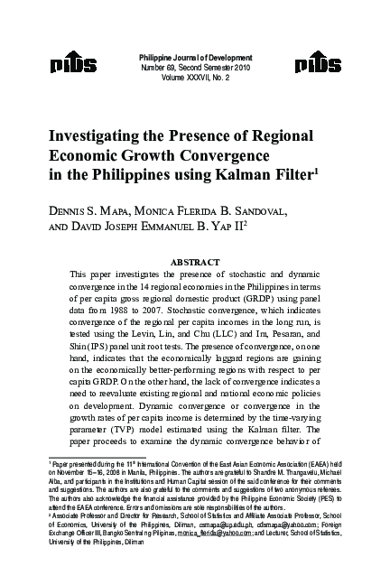 (PDF) Investigating the Presence of Regional Economic Growth ...