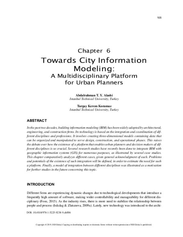 (PDF) Towards City Information Modeling