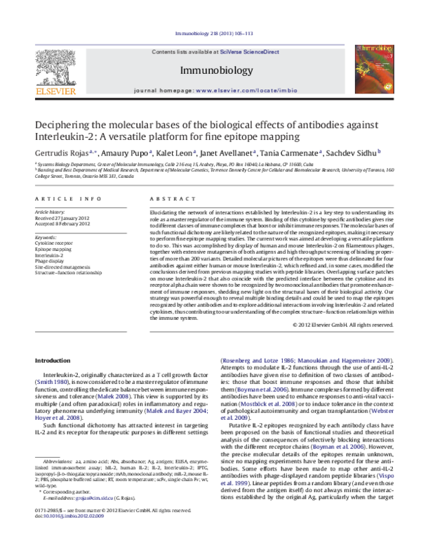 (PDF) Deciphering the molecular bases of the biological effects of ...