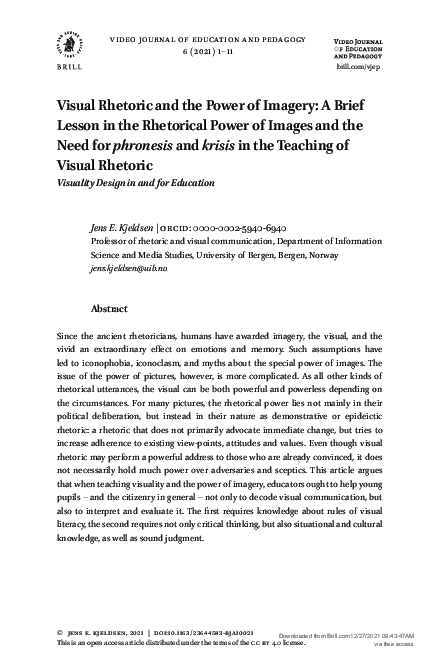 (PDF) Visual Rhetoric and the Power of Imagery: A Brief Lesson in the ...