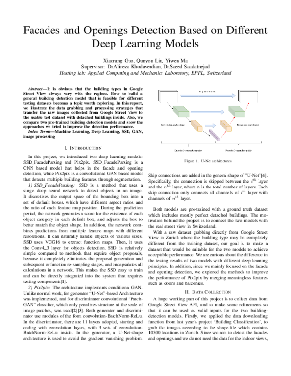 (PDF) Facades and Openings Detection Based on Different Deep Learning ...
