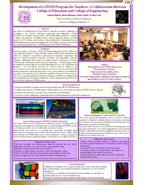 (PDF) Development of a STEM program for Teachers: A Collaboration ...