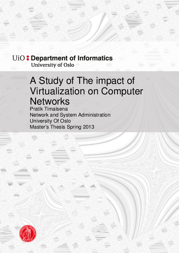 (PDF) A Study of the Impact of Virtualization on the Computer Networks