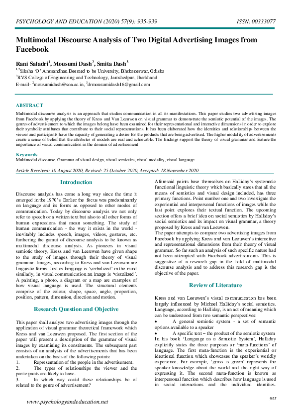 (PDF) Multimodal Discourse Analysis of Two Digital Advertising Images ...