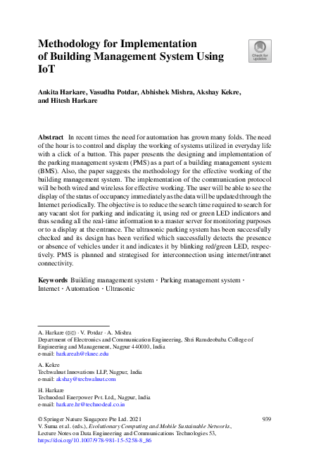  PDF Methodology For Implementation Of Building Management System 