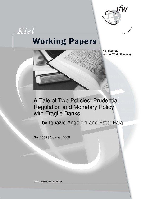(PDF) A tale of two policies: Prudential regulation and monetary policy ...