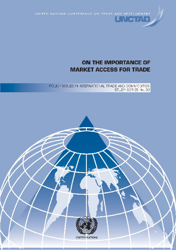 (PDF) On the importance of market access for trade