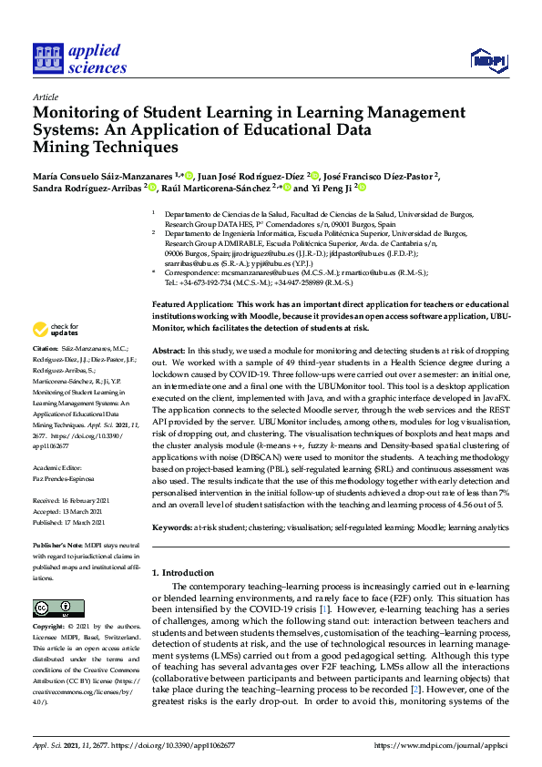 (PDF) Monitoring of Student Learning in Learning Management Systems: An ...