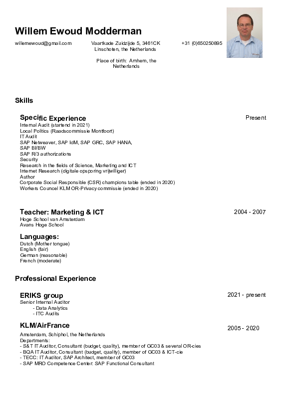 (DOC) Resume Ewoud Modderman 2021