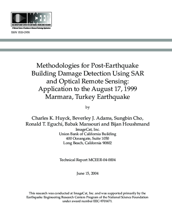 (PDF) Methodologies for Post-earthquake Building Damage Detection Using ...