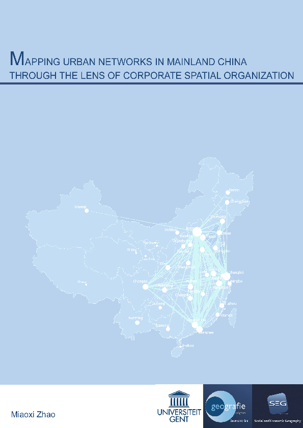 (PDF) Mapping urban networks in mainland China through the lens of ...