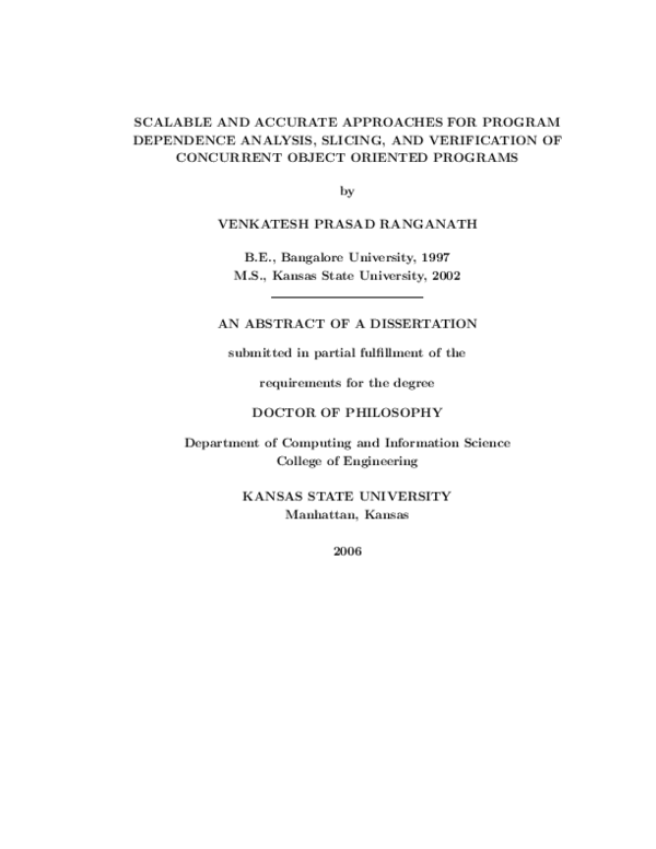 (PDF) Scalable and accurate approaches for program dependence analysis ...