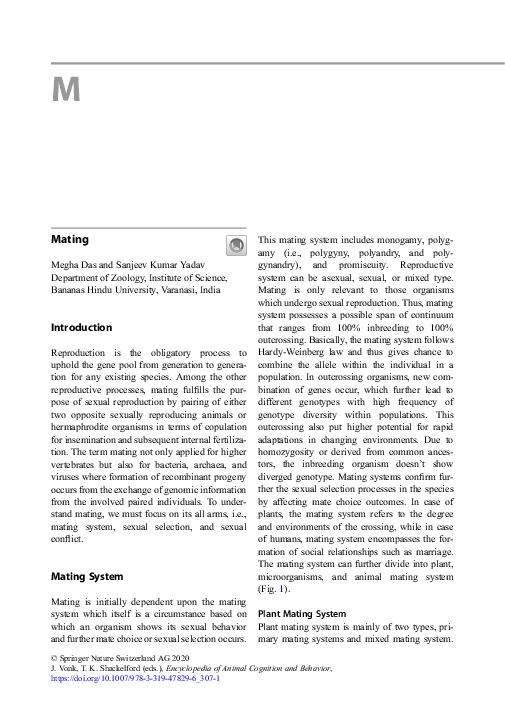 (PDF) Mating