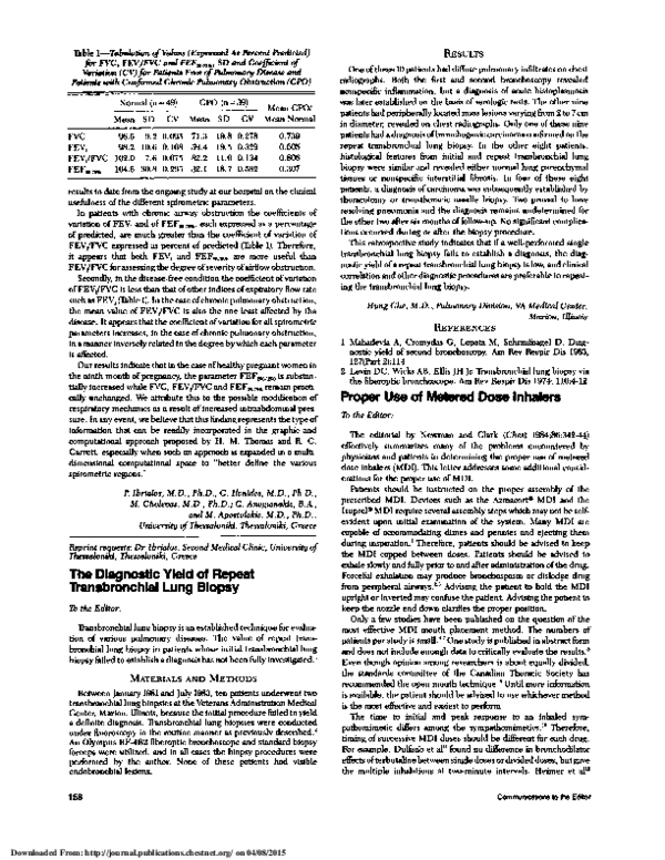 (PDF) Proper Use of Metered Dose Inhalers