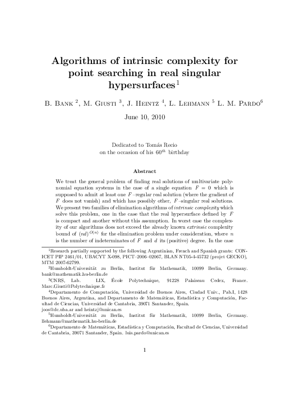 (PDF) Algorithms of intrinsic complexity for point searching in real ...