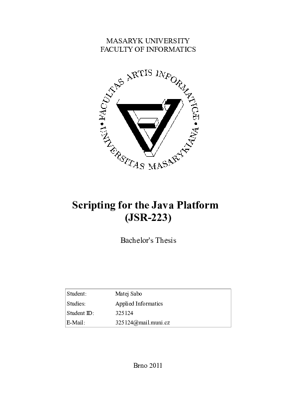 (PDF) Scripting for the Java platform (JSR 223)