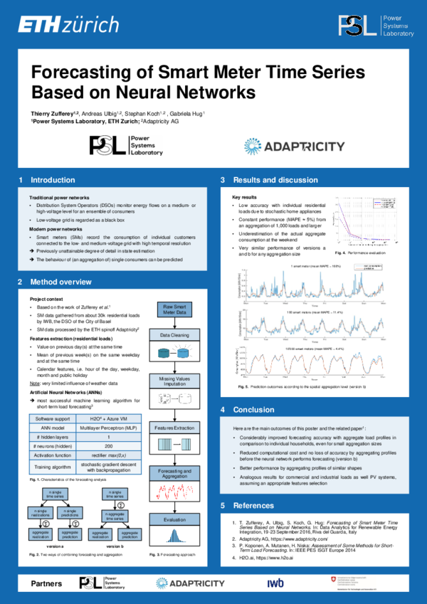 (PDF) Forecasting of Smart Meter Time Series Based on Neural Networks
