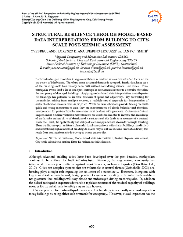 (PDF) Structural Resilience through Model-Based Data Interpretation ...