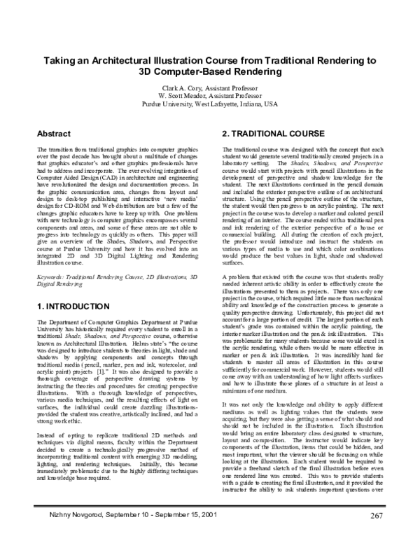 (PDF) Taking an Architectural Illustration Course from Traditional ...
