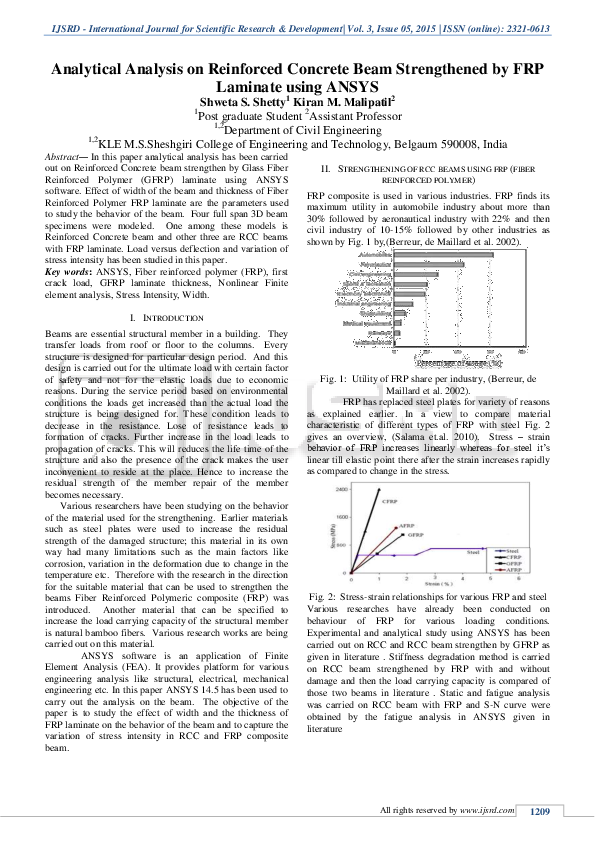 (PDF) Analytical Analysis on Reinforced Concrete Beam Strengthened by ...