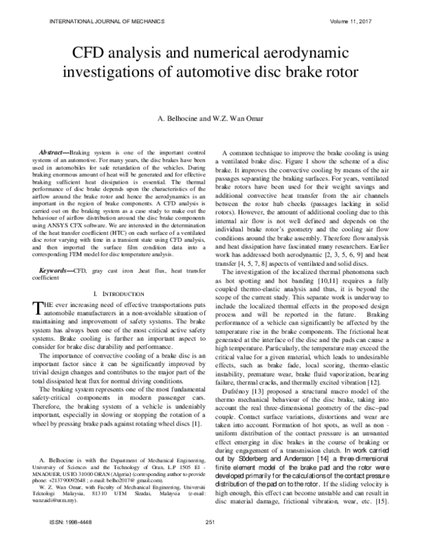 (PDF) Computational fluid dynamics (CFD) analysis and numerical ...