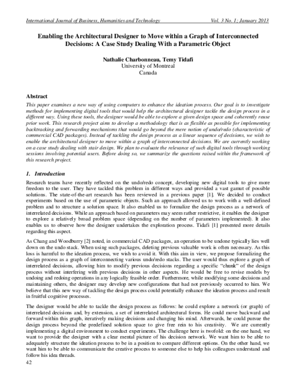 (PDF) Enabling the Architectural Designer to Move within a Graph of ...