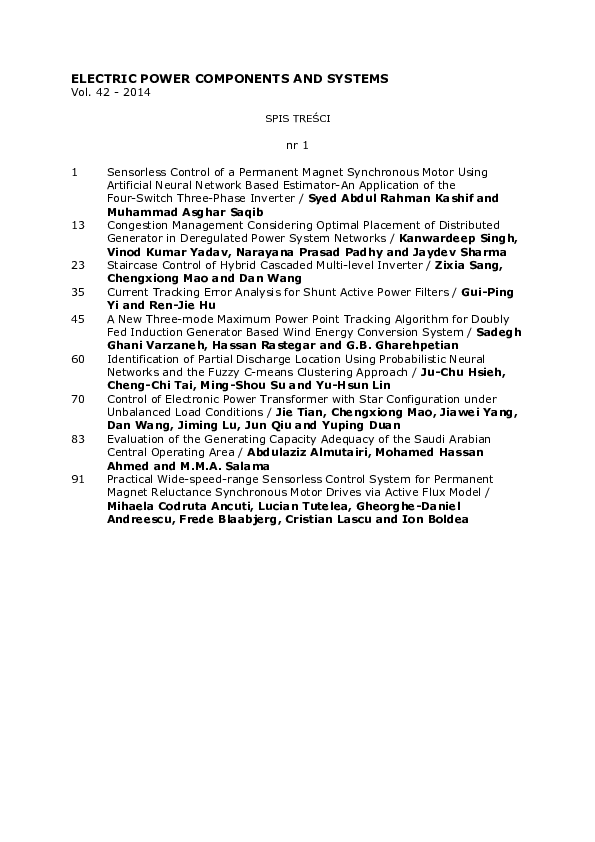 (PDF) Sensorless Control of a Permanent Magnet Synchronous Motor Using ...