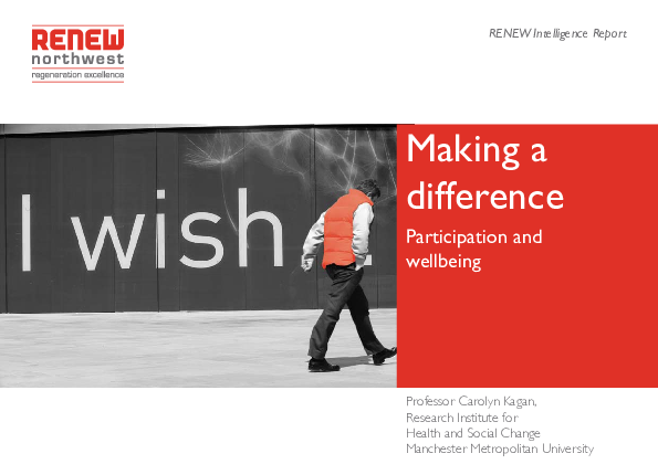 (PDF) Making a difference: participation and well-being
