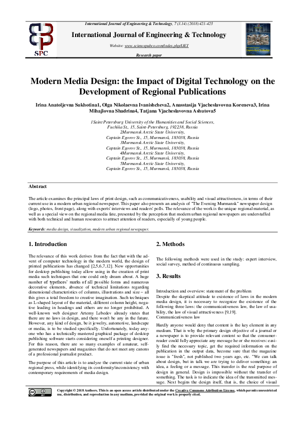 (PDF) Modern Media Design: the Impact of Digital Technology on the ...