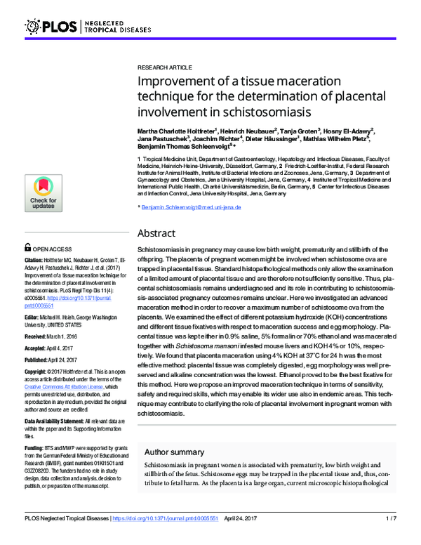 (PDF) Improvement of a tissue maceration technique for the
