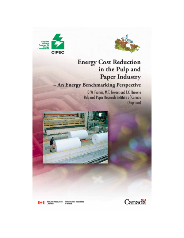 (PDF) Energy Cost Reduction In the Pulp and Paper Industry-An Energy ...