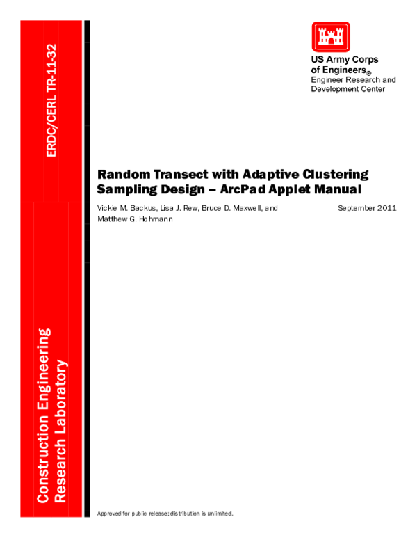 (PDF) Random Transect with Adaptive Clustering Sampling Design-ArcPad ...