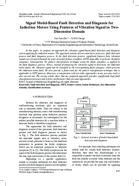(PDF) Signal Model-Based Fault Detection and Diagnosis for Induction ...