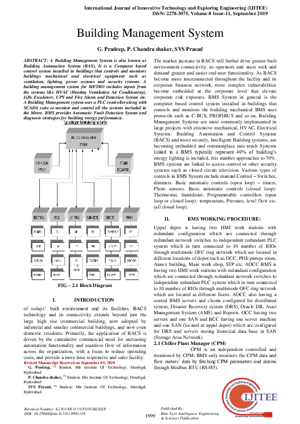 (PDF) Building Management System