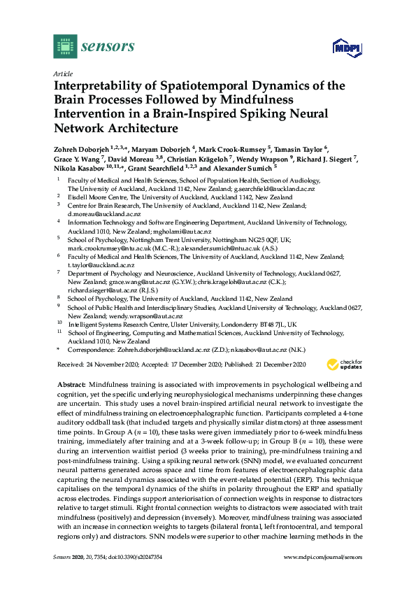 (PDF) Interpretability of Spatiotemporal Dynamics of the Brain ...