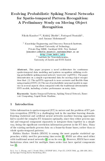 (PDF) Evolving, probabilistic spiking neural networks and neurogenetic ...