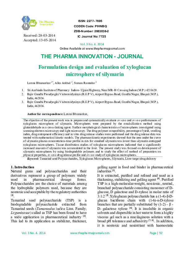 (PDF) Formulation design and evaluation of xyloglucan microsphere of ...