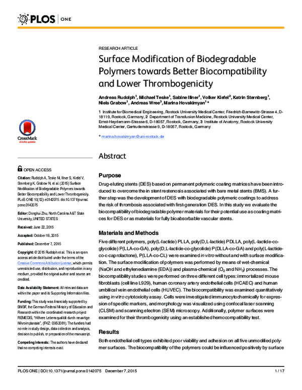 (PDF) Surface modification of biodegradable polymers with layer-by ...