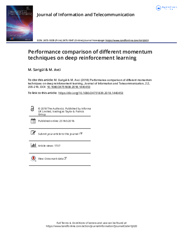 (PDF) Performance comparison of different momentum techniques on deep ...