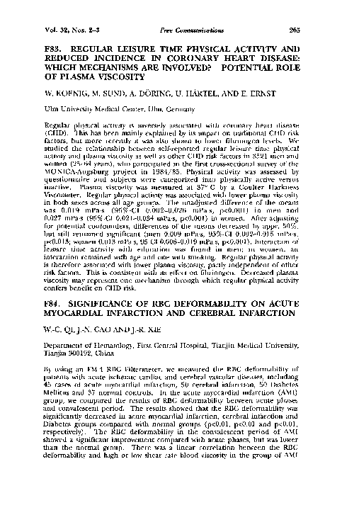 (PDF) F83. Regular leisure time physical activity and reduced incidence ...