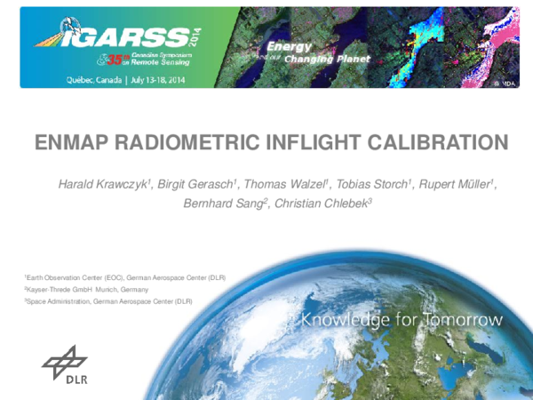  PDF EnMAP Radiometric Inflight Calibration Bernhard Sang Academia edu