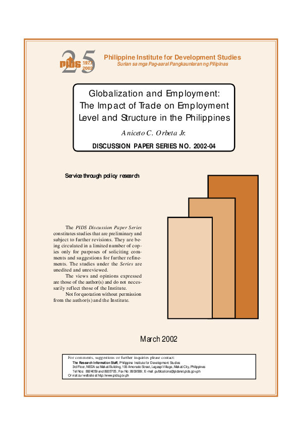(PDF) Globalization and employment: The impact of trade on employment ...