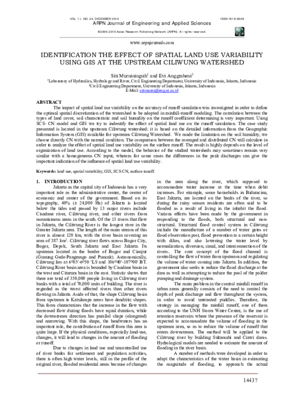 (PDF) Identification the effect of spatial land use variability using ...