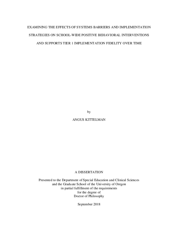 (PDF) Examining the Effects of Systems Barriers and Implementation ...